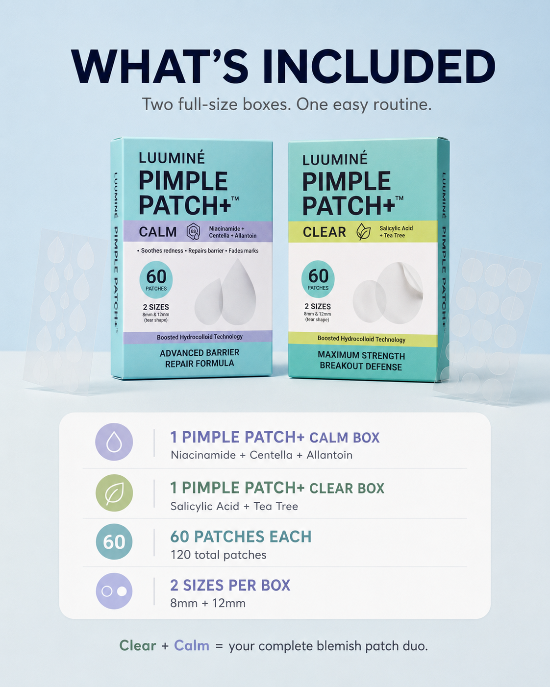Pimple Patch+ Calm & Clear Duo - 2-pack