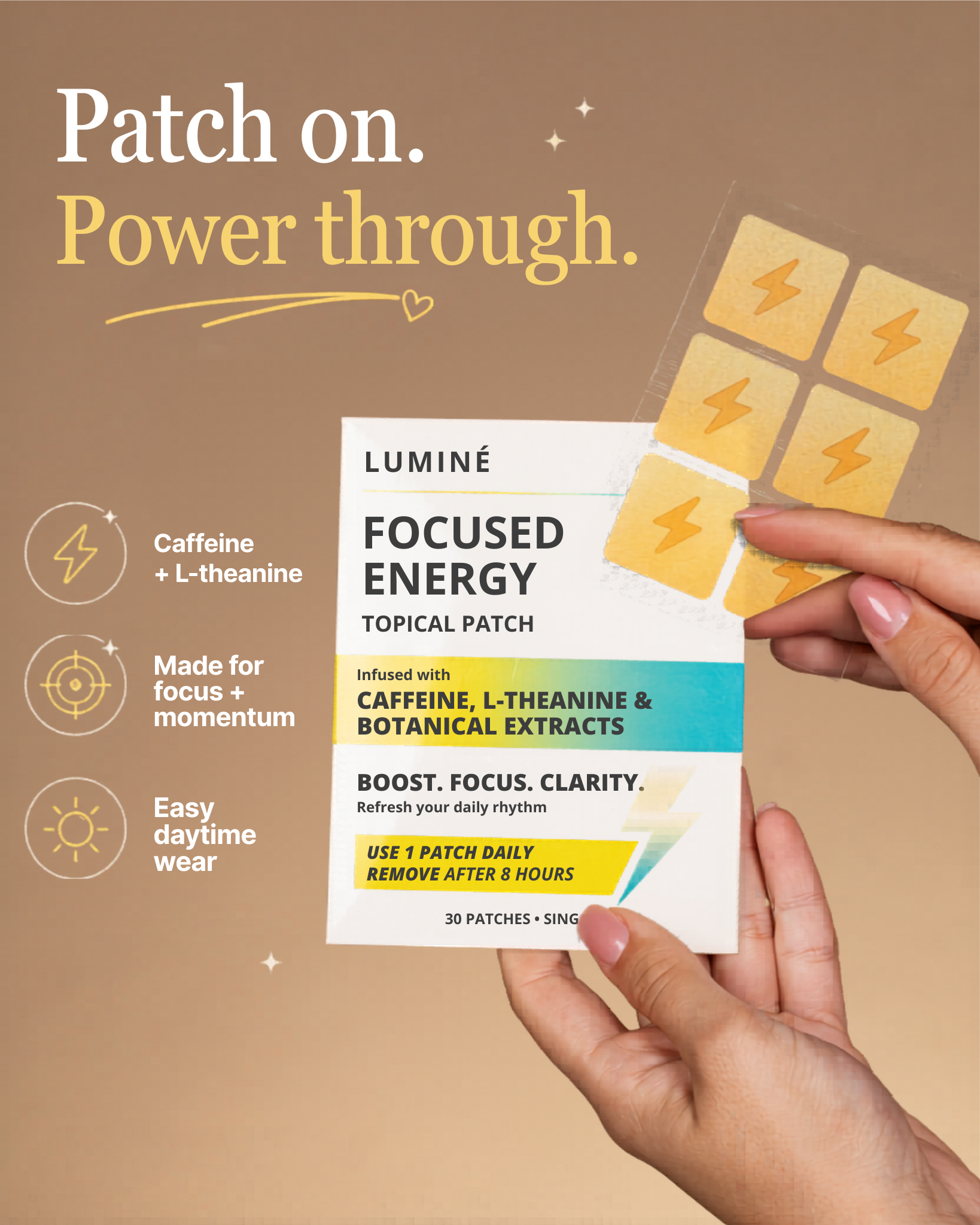 Focused Energy Topical Patch